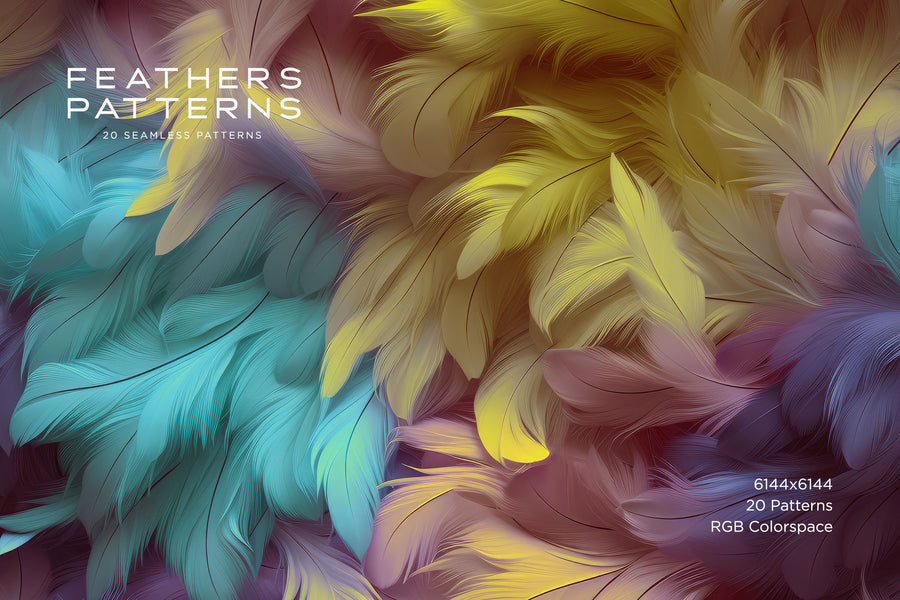 Feather Patterns: Seamless Patterns