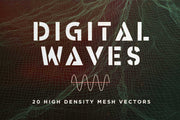 Digital Vector Waves - Collection - RuleByArt