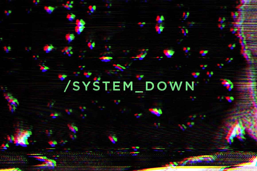 System Down Distortion Glitch Textures - Collection - RuleByArt