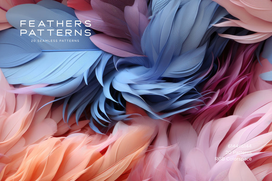 Feather Patterns: Seamless Patterns – RuleByArt