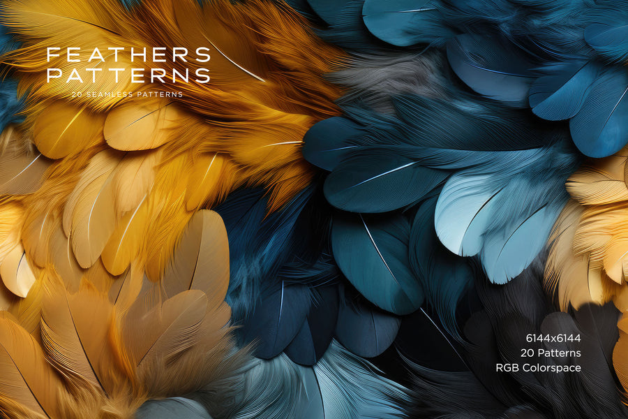 Kevin Feather Pattern Feather Patterns: Seamless Patterns – RuleByArt