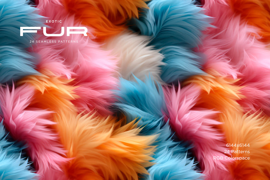 Exotic Fur: 24 Seamless Patterns