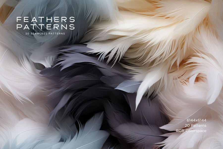 Feather Patterns: Seamless Patterns – RuleByArt