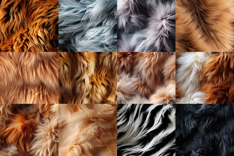 Animal Fur: 28 Seamless Patterns