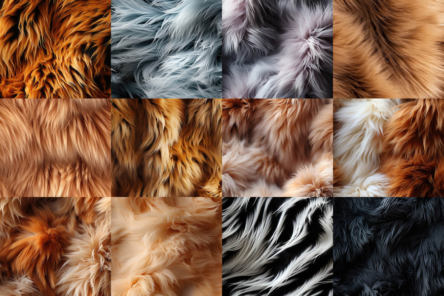 Back Fur Patterns Animal Fur: 28 Seamless Patterns – RuleByArt