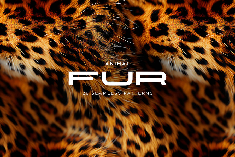 Animal Seamless Pattern Set Mammals Fur Collection Of Print Skins