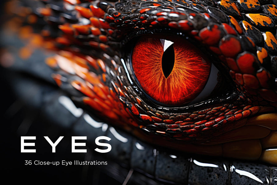 Eyes: 36 Close-up Eye Illustrations