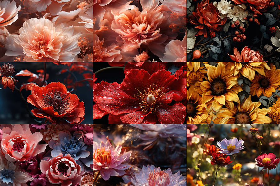 Floral: 30 Seamless Patterns