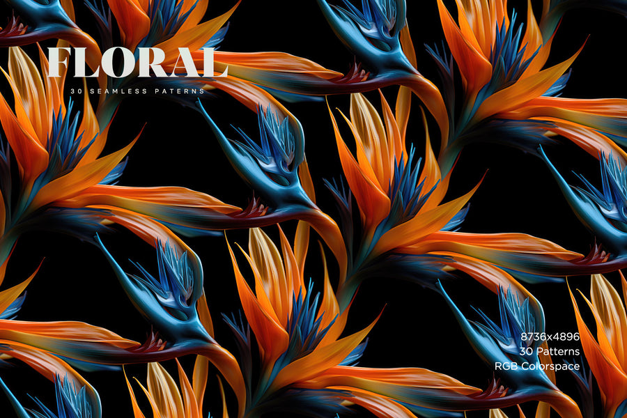 30 Patterns Floral: 30 Seamless Patterns – RuleByArt
