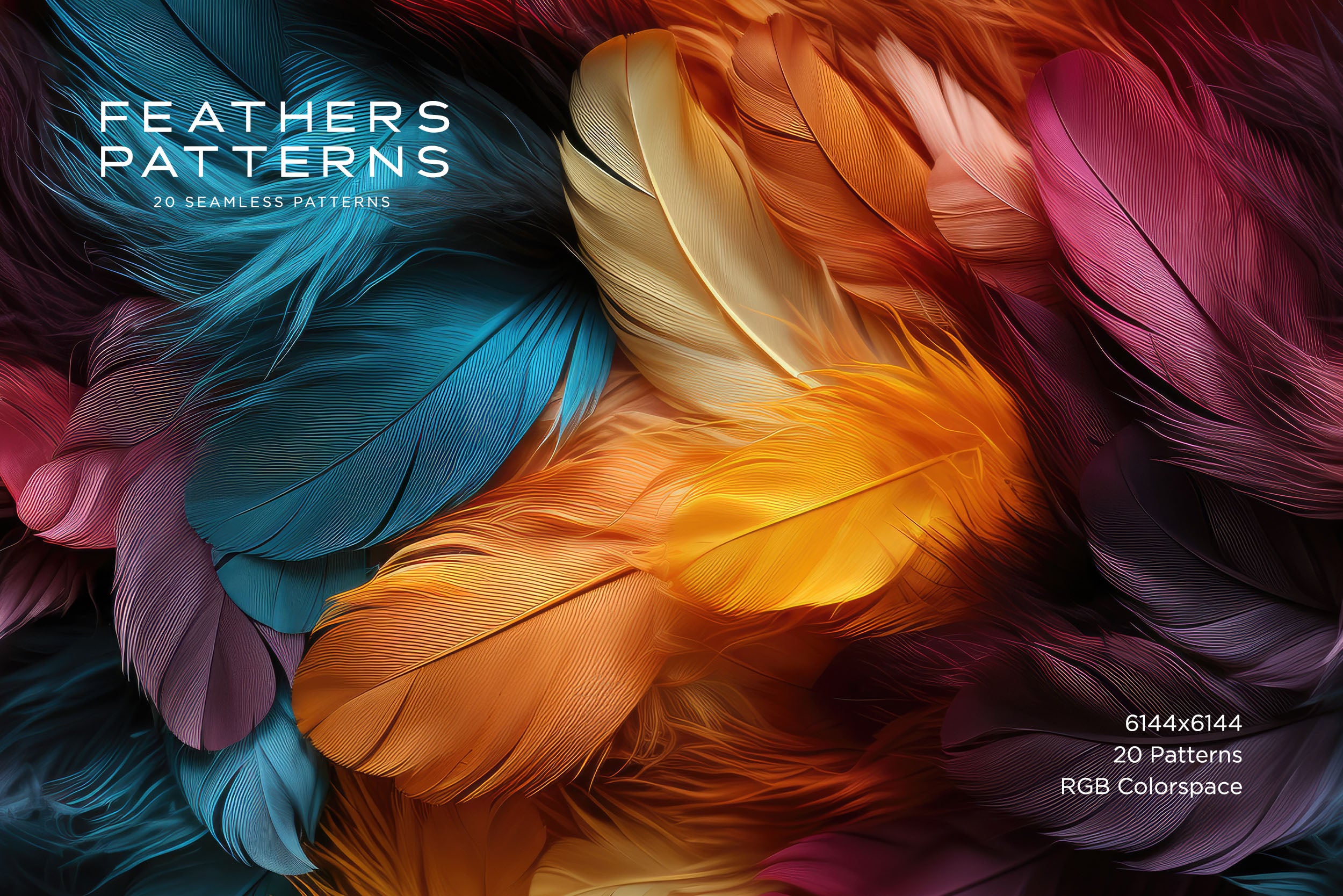 Feather Patterns: Seamless Patterns – RuleByArt