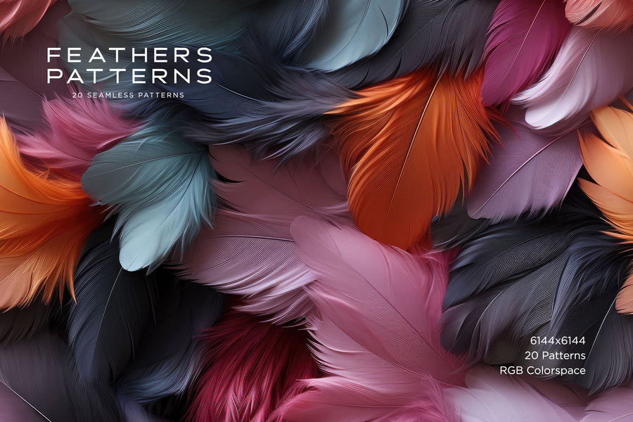 Feather Patterns: Seamless Patterns – RuleByArt