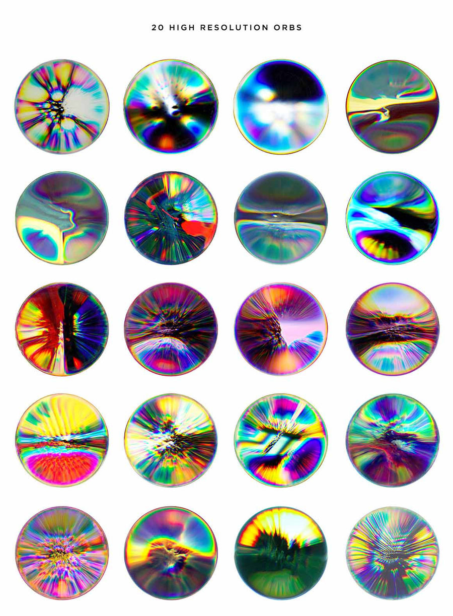 Abstract Light Orbs - Collection - RuleByArt