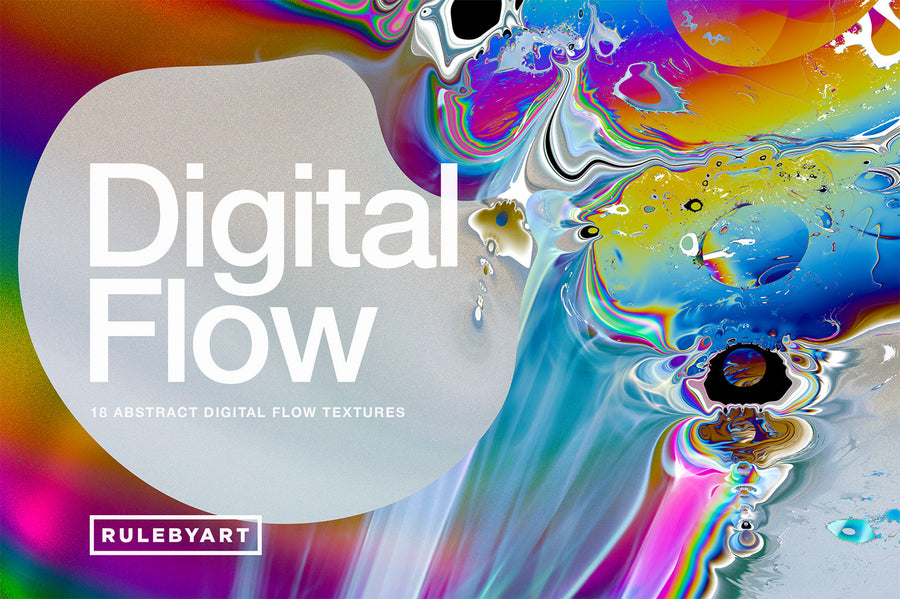 Digital Flow: 18 Abstract Textures