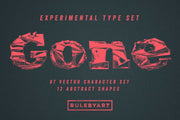 Gone Vector Handset Typography - Collection - RuleByArt