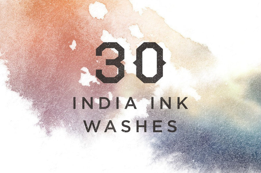 India Ink and Watercolor Washes - Collection - RuleByArt
