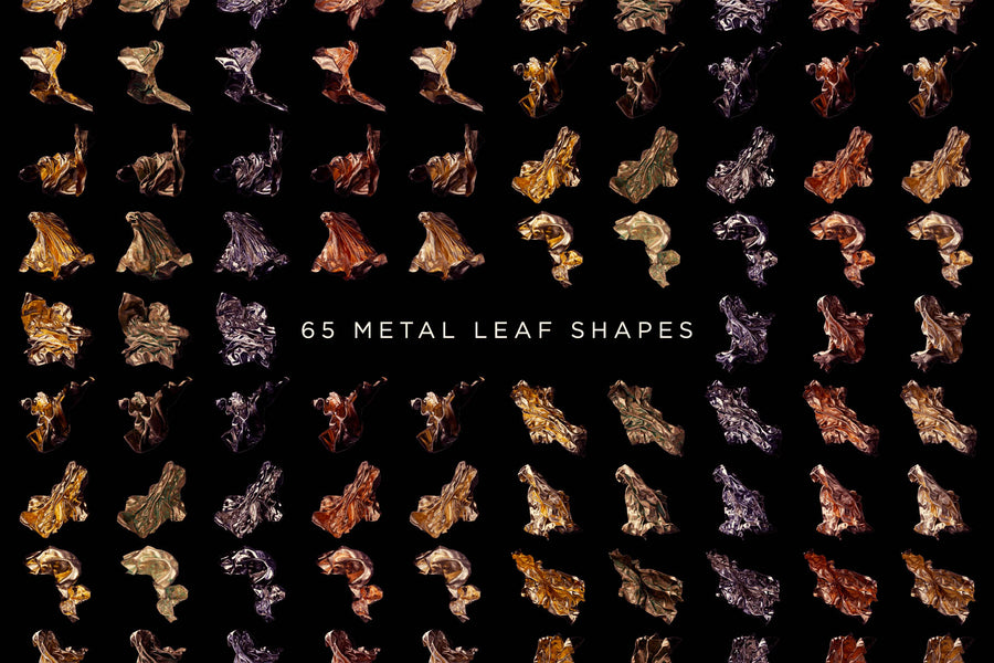Leaf: 65 Metal Leaf Shapes