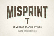 Misprint Vector Graphic Styles - Collection - RuleByArt