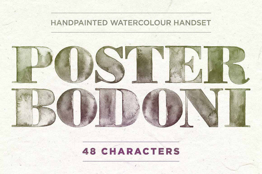 Poster Bodoni Handset Typography - Collection - RuleByArt