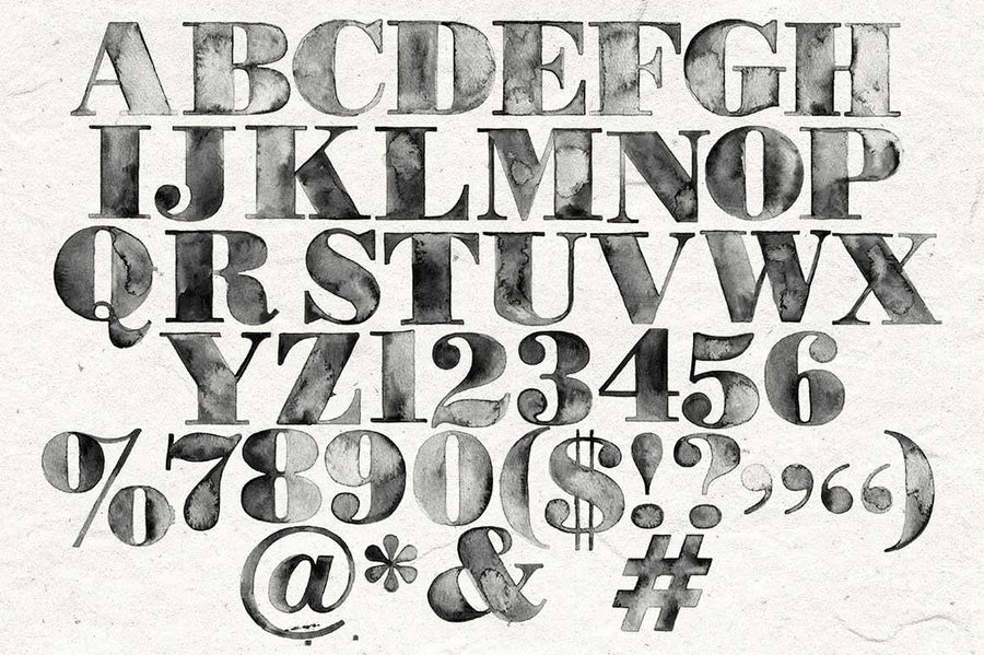 Poster Bodoni Handset Typography - Collection - RuleByArt