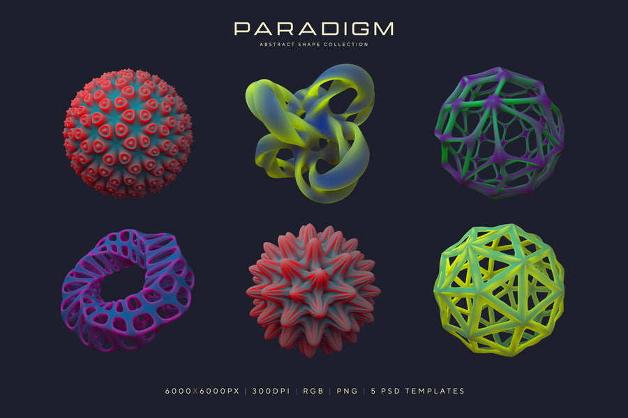 Paradigm Abstract 3D Shapes