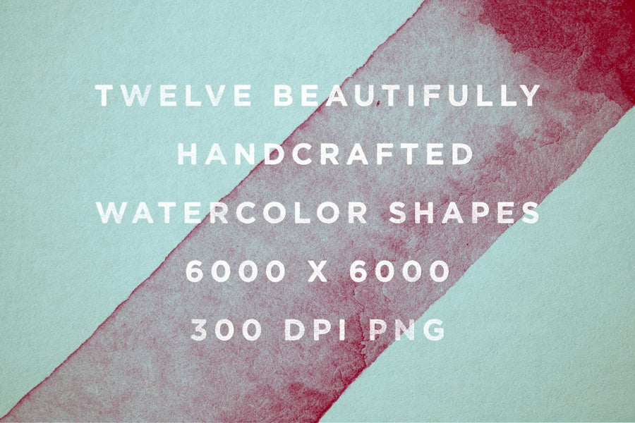 Watercolor Shapes Vol.1 - Collection - RuleByArt