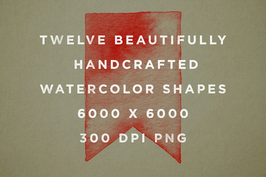 Watercolor Shapes Vol.3 - Collection - RuleByArt