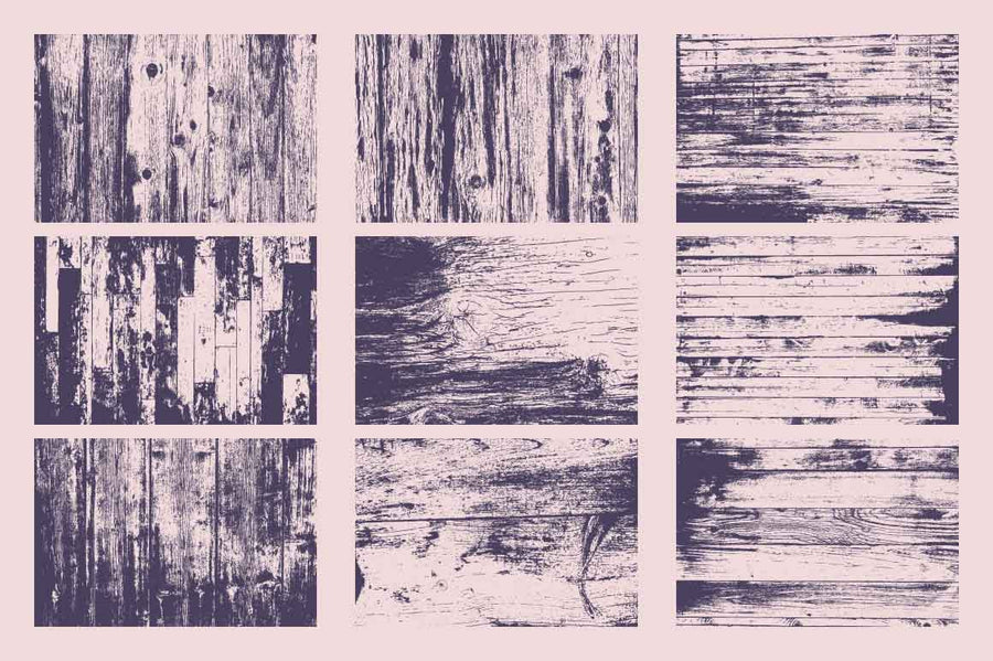 Woodcut Vector Textures - Collection - RuleByArt